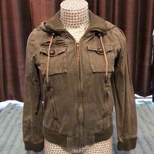 Army green cargo jacket